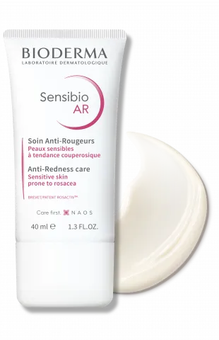 BIODERMA product photo, Sensibio AR 40ml, treatment for redness-prone skin