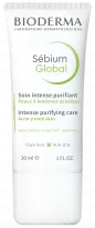 BIODERMA product photo, Sebium Global 30ml, skin care treatment for acne prone skin